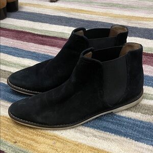 J. Crew Black Suede Ankle Boots